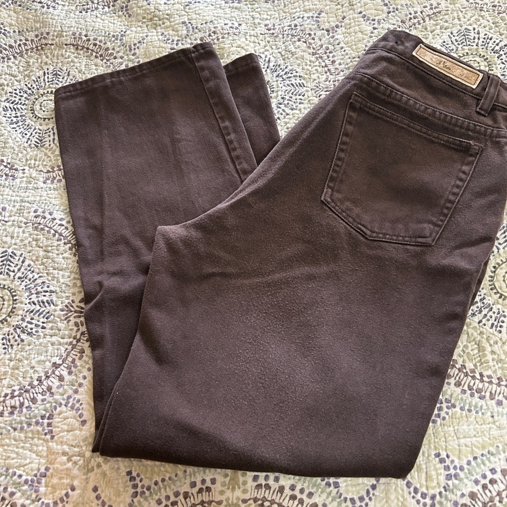 Bill Blass “Great American Jean” Warm Chocolate Brown 100% Cotton-Size 12
